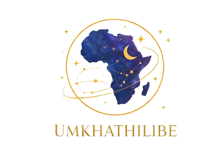 Umkhathilibe — galaxy map of Africa in a gold ring